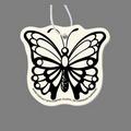 Paper Air Freshener Tag W/ Tab - Monarch (Wings Open)